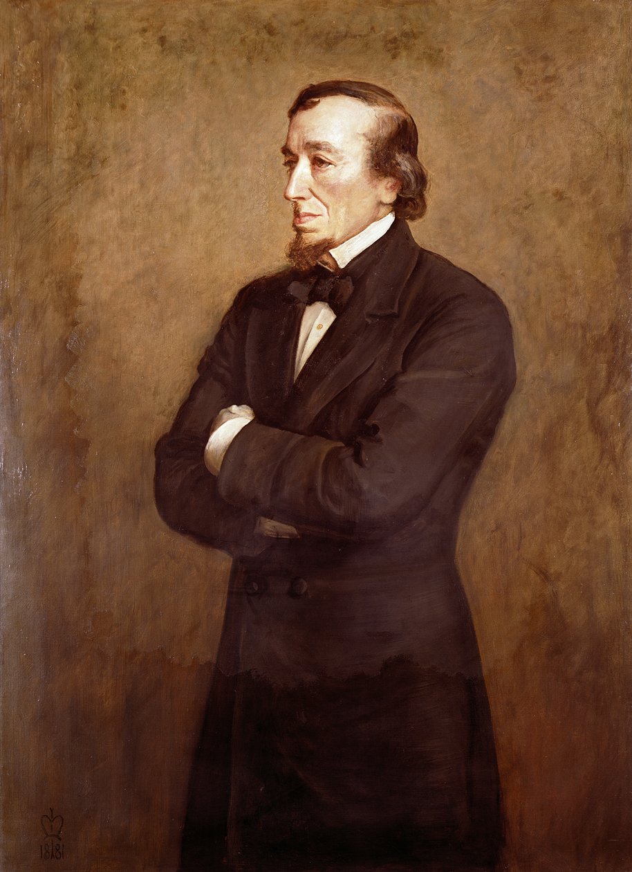本杰明迪斯雷利的肖像（1804-1881）1881年比肯斯菲尔德伯爵 作者 约翰·埃弗里特·米莱斯