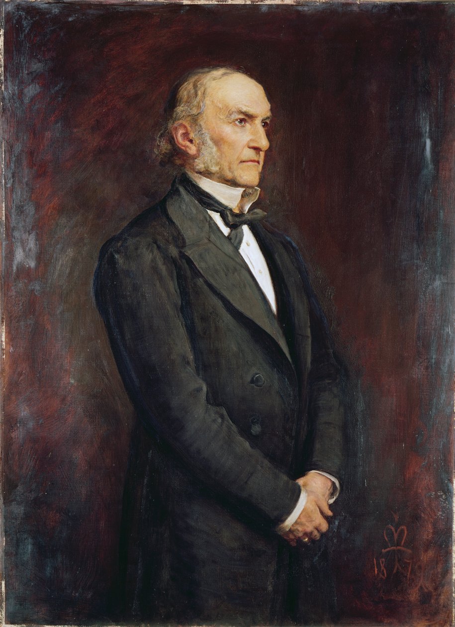 William Ewart Galdstone（1809-1898）1879年的肖像 作者 约翰·埃弗里特·米莱斯
