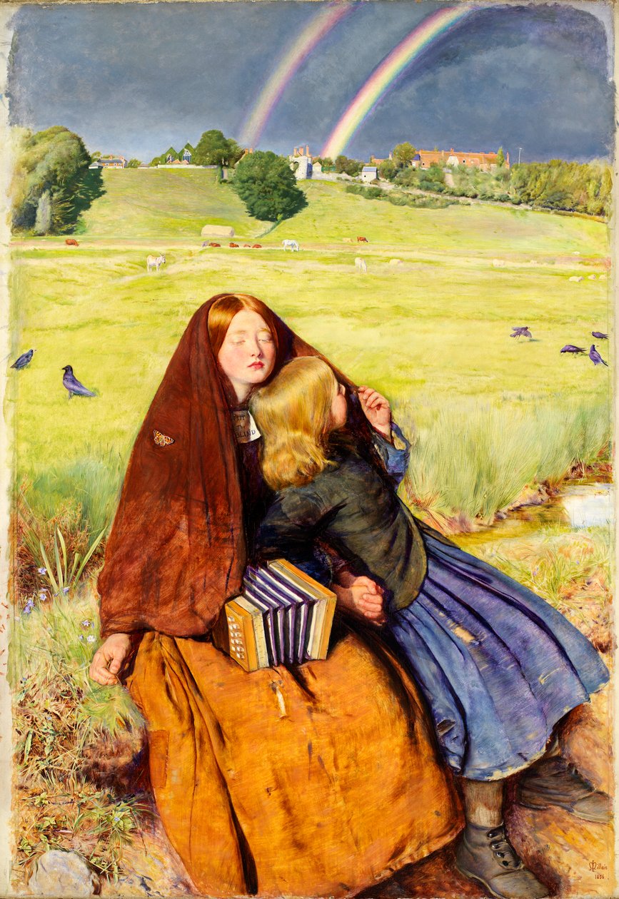 盲女，1854-56 作者 约翰·埃弗里特·米莱斯