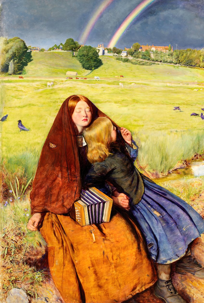 盲女》，1856年。 作者 约翰·埃弗里特·米莱斯