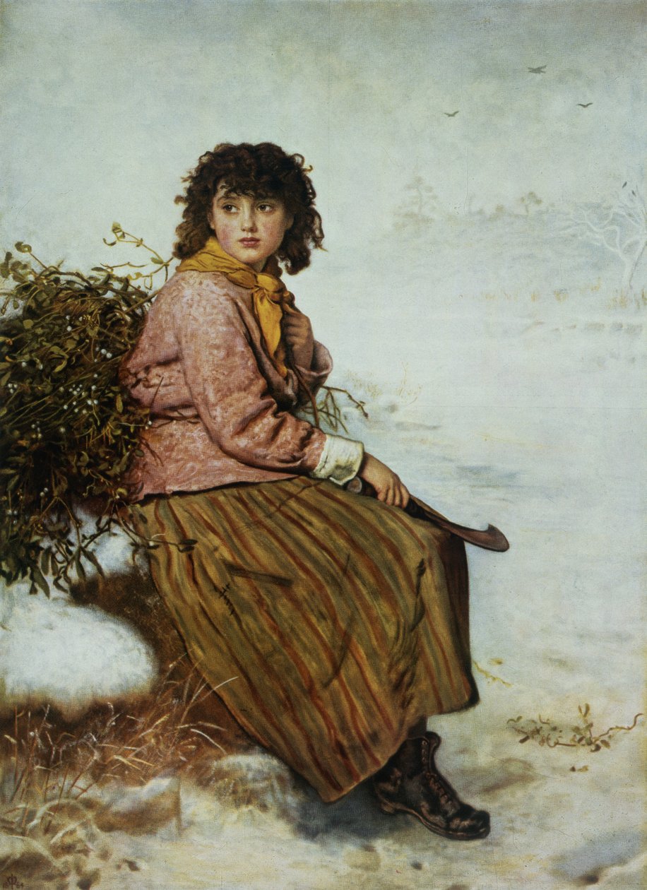 槲寄生采集者，1894年 作者 约翰·埃弗里特·米莱斯