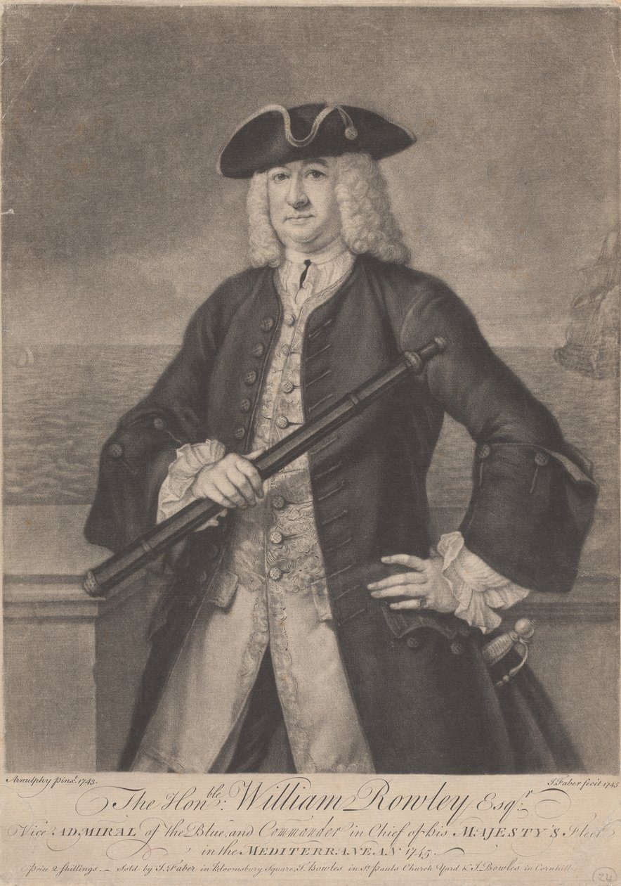尊敬的 William Rowley Esq. 作者 约翰·法伯（John Faber）