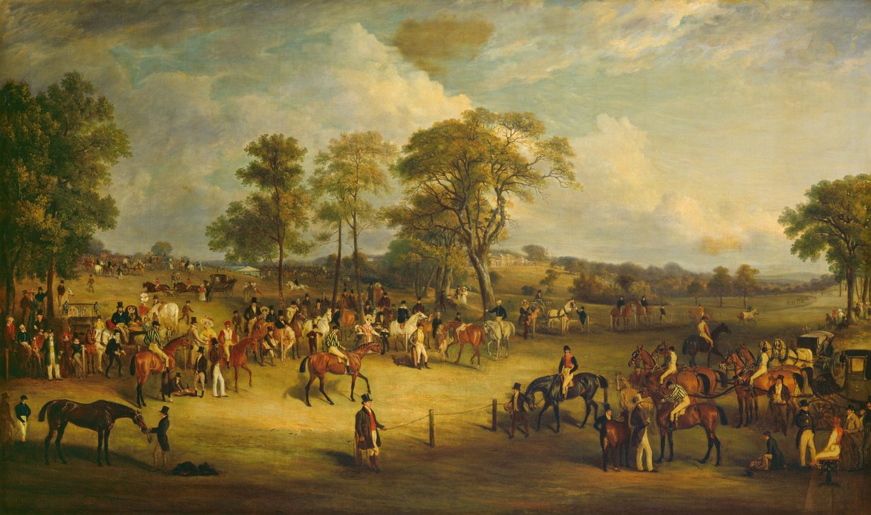 希顿公园赛马会，1829年。 作者 约翰·费内利