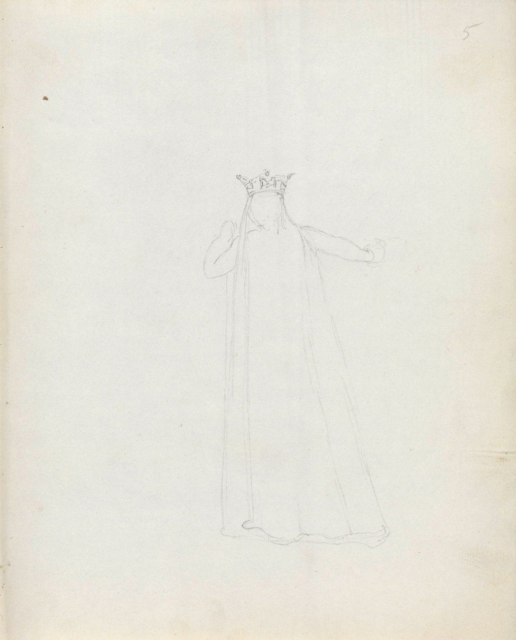 Siddons夫人，康斯坦斯，1783年（钢笔，水墨纸） 作者 约翰·弗拉克斯曼