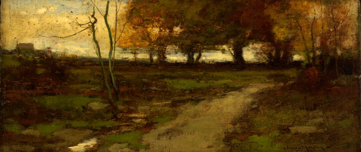 景观，约1880-1890。 作者 约翰·弗朗西斯·墨菲