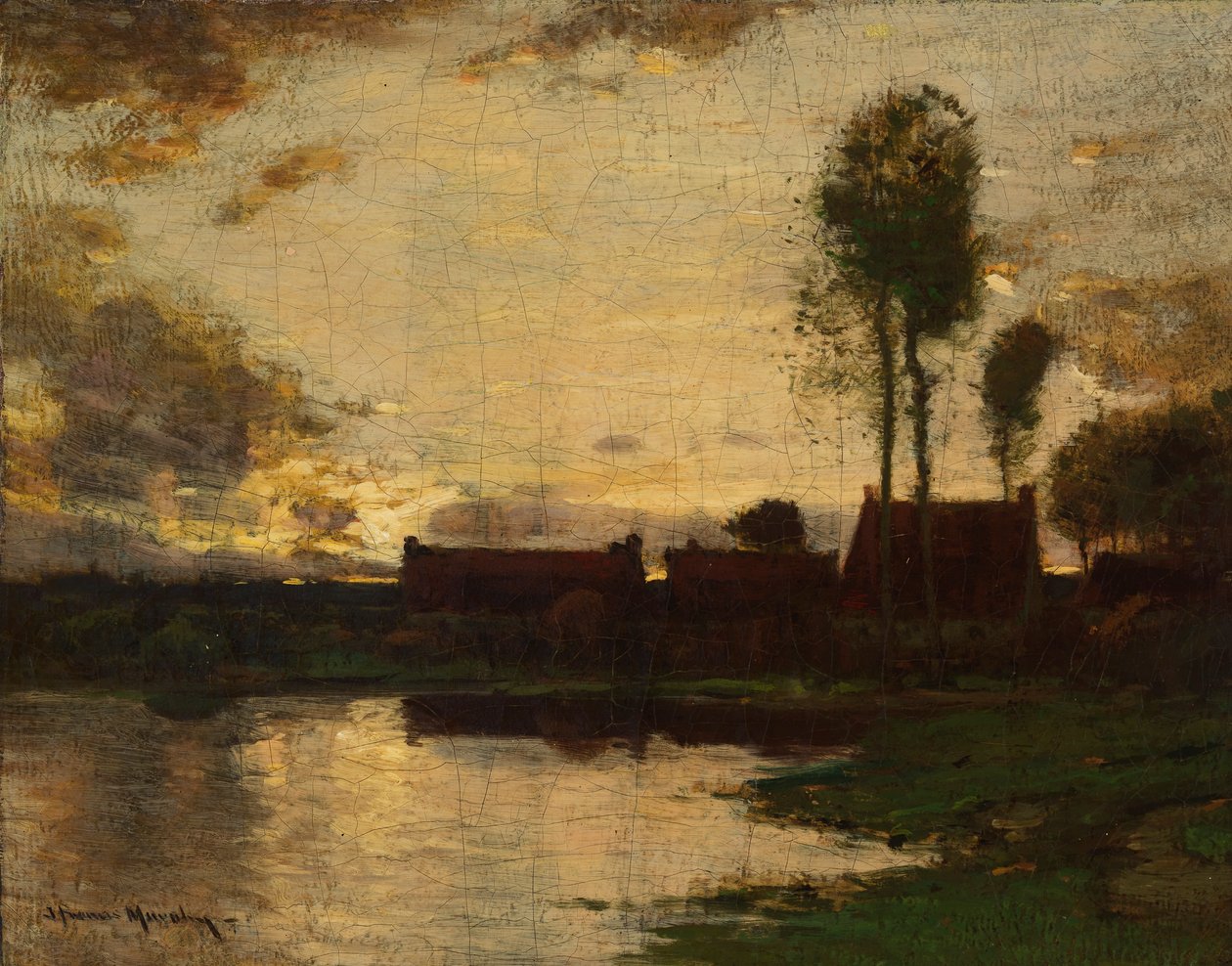 小风景，约1880-1890。 作者 约翰·弗朗西斯·墨菲