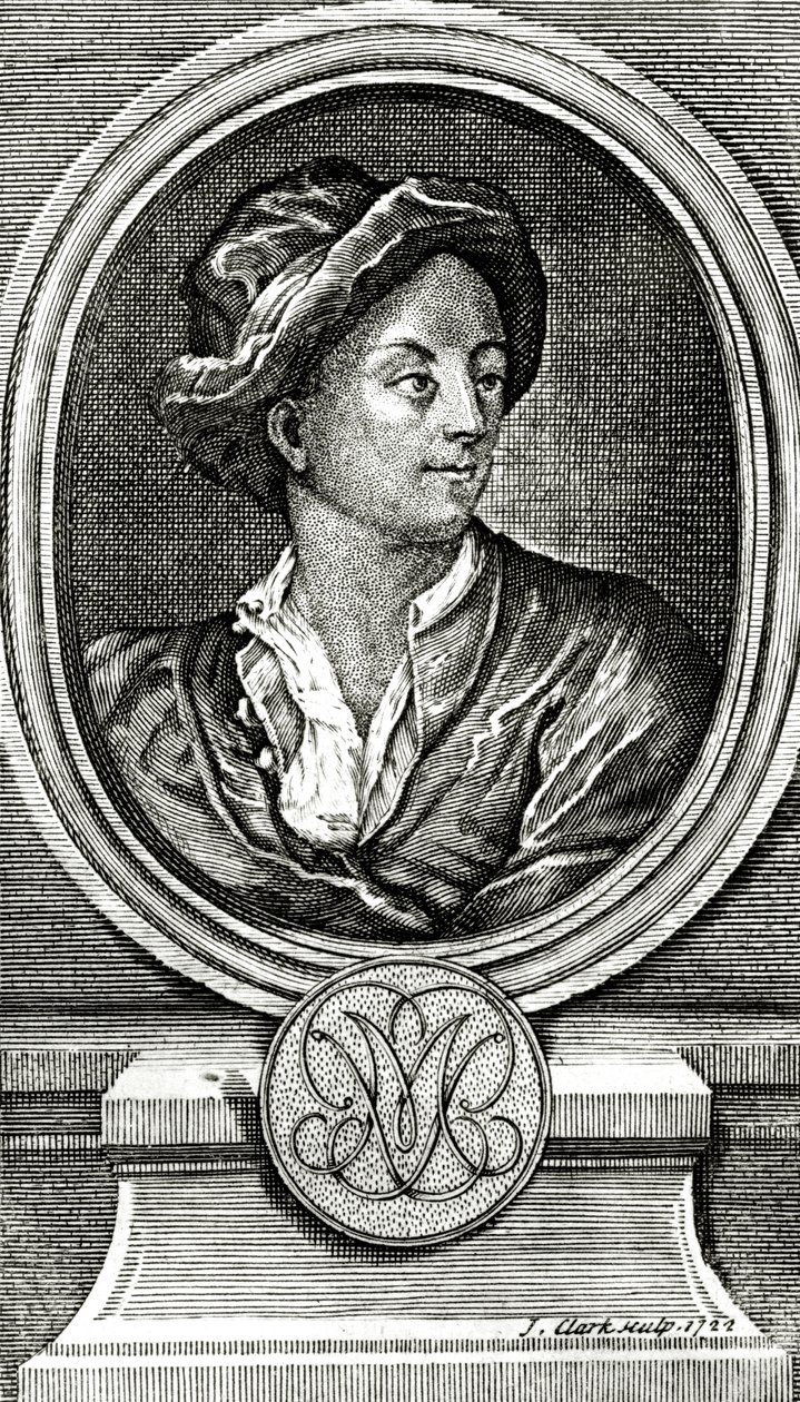 Matthew Prior，由J. Clark雕刻，1722年 作者 约翰·弗朗西斯·里戈