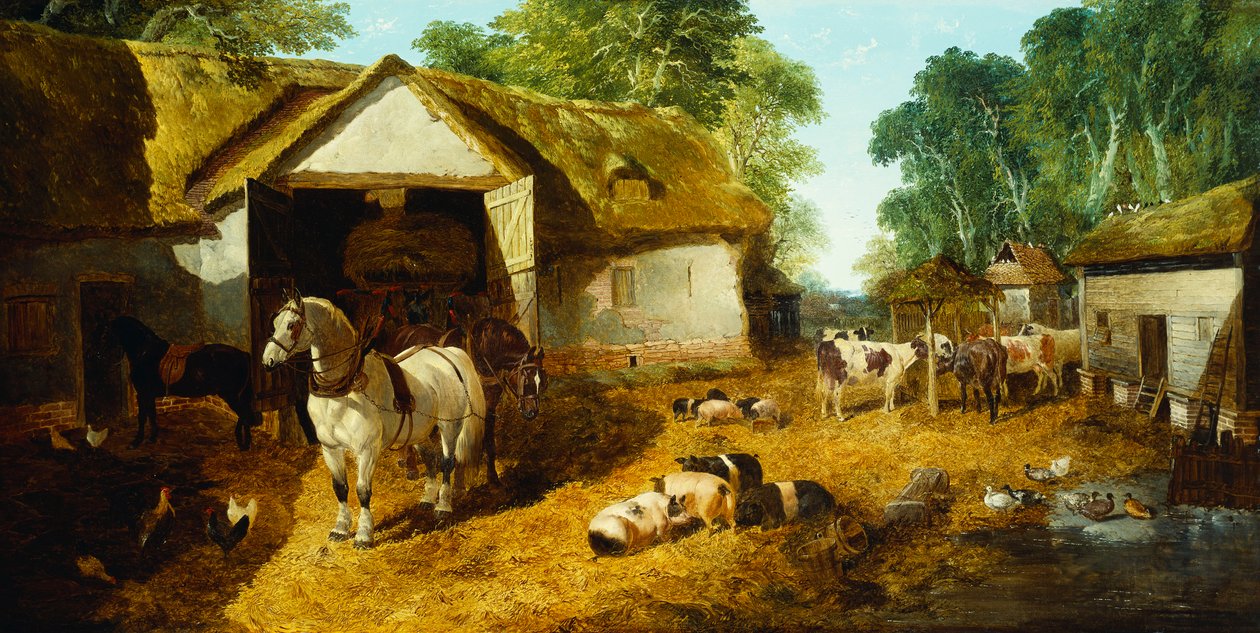 Meopham农家，1857年 作者 约翰·弗雷德里克·鲱鱼少年