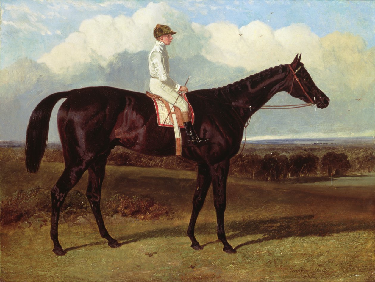 Jonathan Wild是一个黑暗的海湾赛马，在Goodwood，T.Ryder，1846年 作者 老约翰弗雷德里克鲱鱼