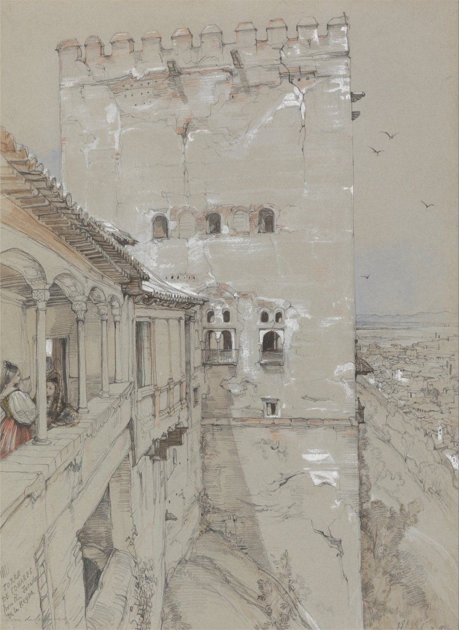 科马雷斯塔，阿尔罕布拉，1835 年 作者 约翰·弗雷德里克·刘易斯