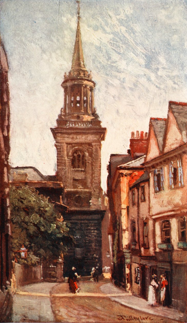 所有圣徒教堂，从Turn Street，1903年 作者 约翰·富利洛夫