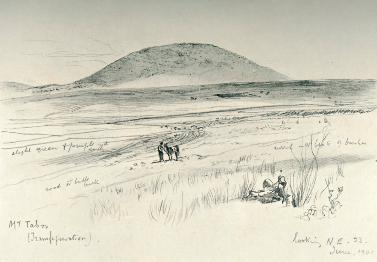 塔博尔山，1902年。 作者 约翰·富利洛夫