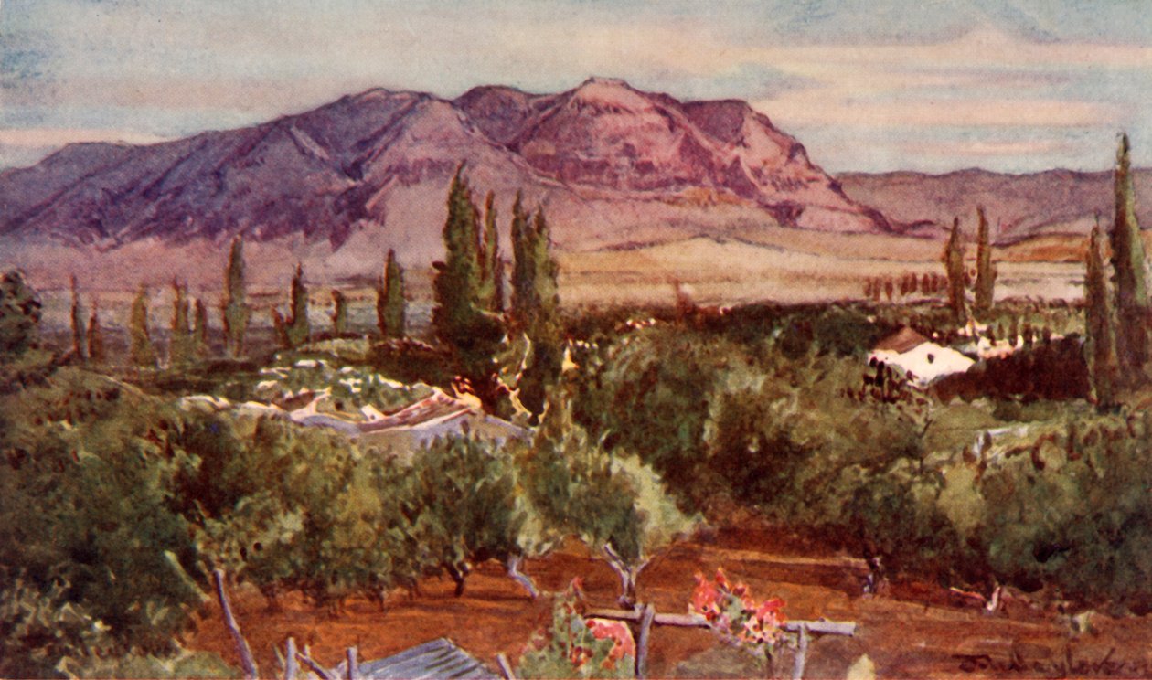 来自耶利哥的诱惑山，1902年。 作者 约翰·富利洛夫