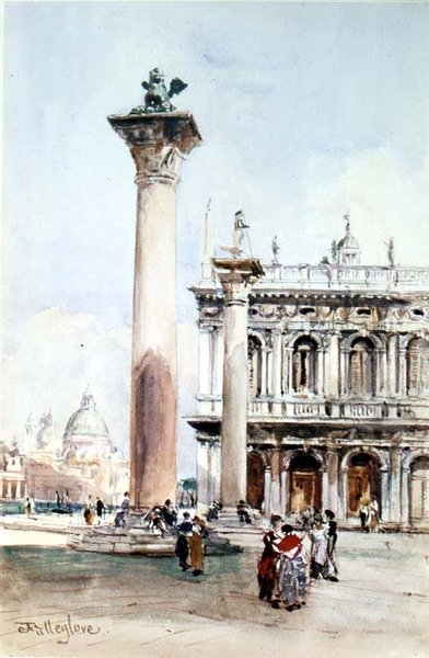 威尼斯的圣马可广场(Piazzetta di San Marco)。 作者 约翰·富利洛夫