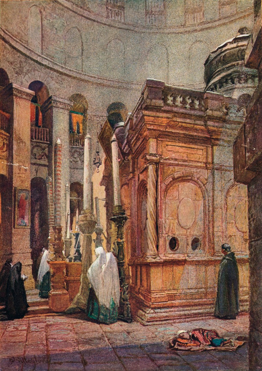 1902年建立的圆形大厅和圣墓教堂，1906年。 作者 约翰·富利洛夫