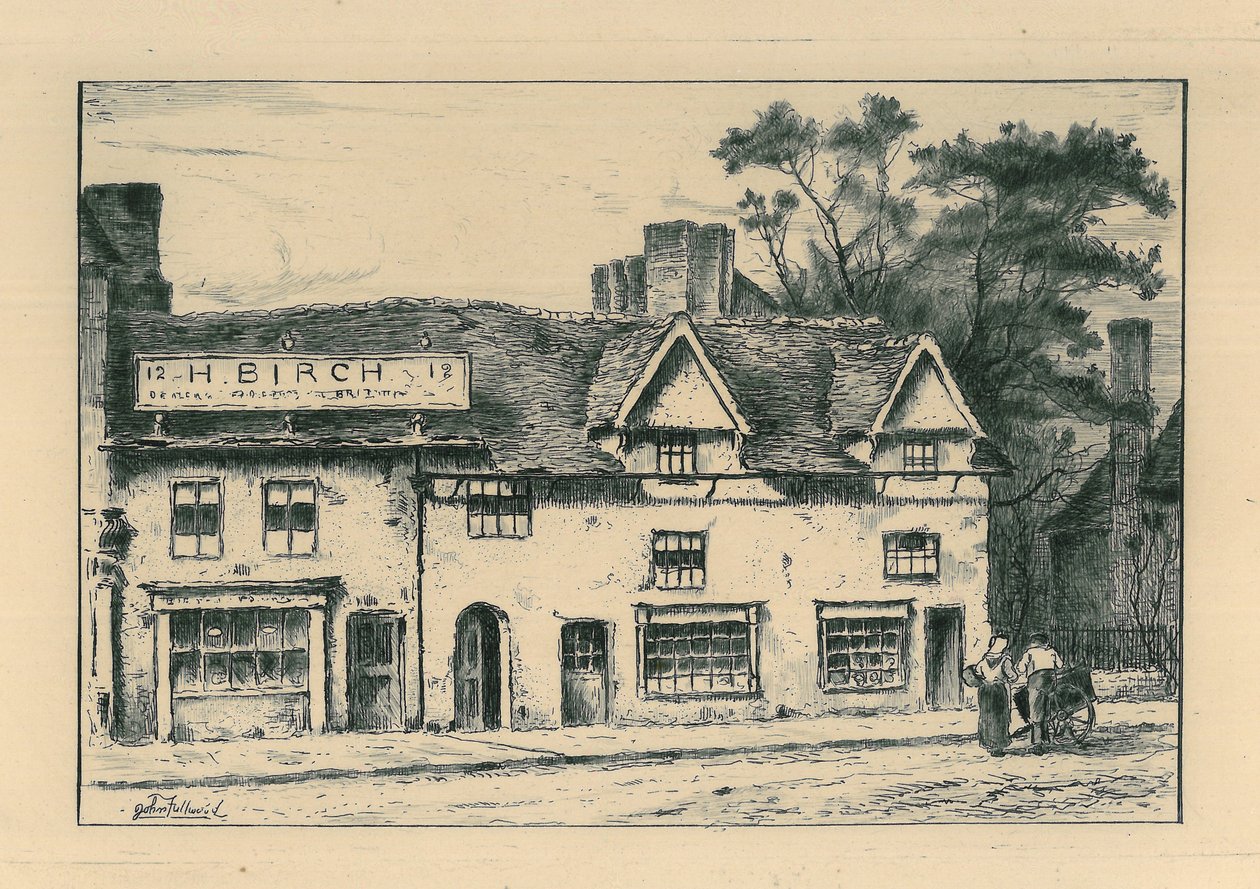 Old House，North Street，Wolverhampton，来自&39;Old Wolverhampton&39;的遗迹&39;Vol.I.第1-37号，1880年出版 作者 约翰·富伍德