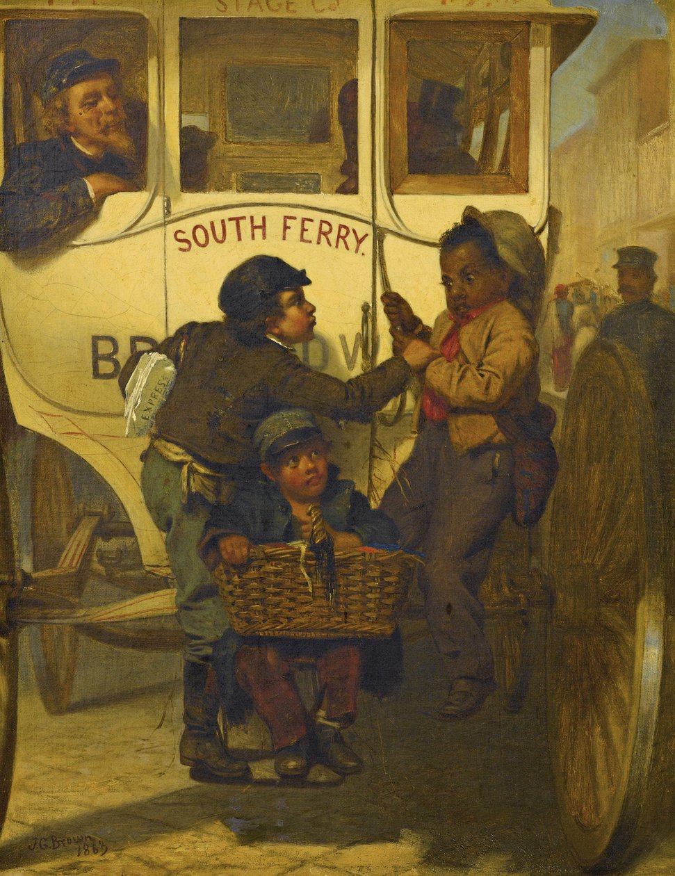 1863年，不允许有色人种在这条线上 作者 约翰·乔治·布朗