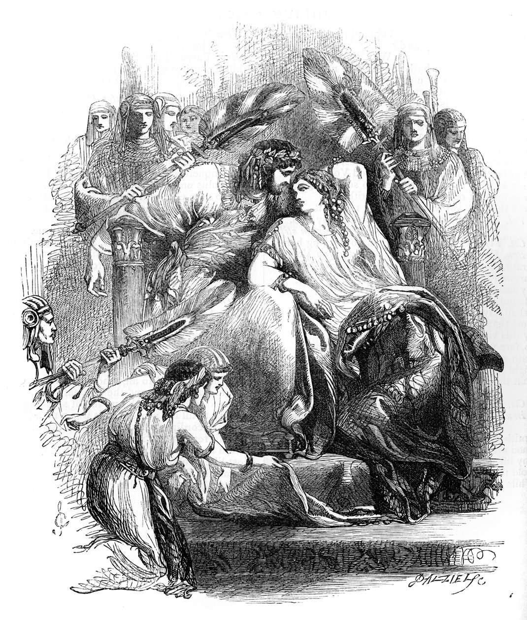 威廉-莎士比亚的《安东尼与克里奥帕特拉》（Antony and Cleopatra）。 作者 约翰·吉尔伯特