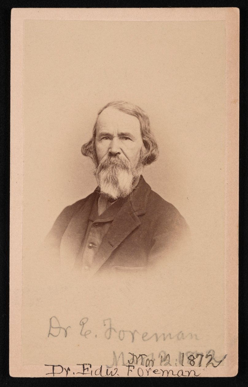 爱德华-R-福尔曼博士1808-1885年的画像，1872年3月12日。 作者 约翰·戈尔丁