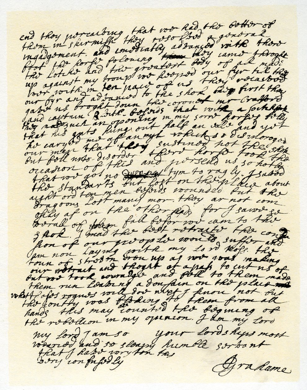 Claverhouse的John Graham致乔治·利文斯顿的信，1679年6月1日 作者 约翰·格雷厄姆