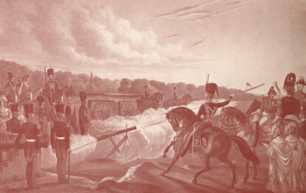 沼泽中的火箭练习，1845年，1909年 作者 约翰·格兰特