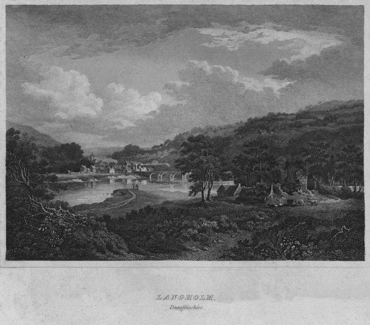 邓弗里郡Langholm，1814年 作者 约翰·格雷格