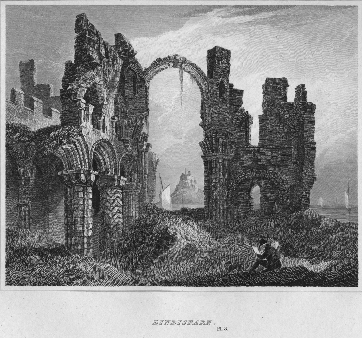 Lindisfarne，1814年 作者 约翰·格雷格