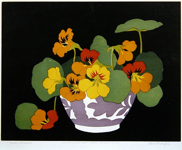 旱金莲（木刻版画） 作者 约翰·霍尔·索普
