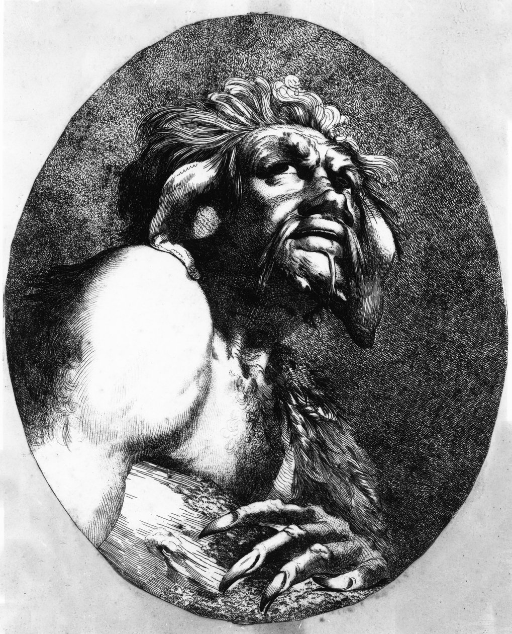 Caliban，来自暴风雨，1776年 作者 约翰·汉密尔顿·莫蒂默