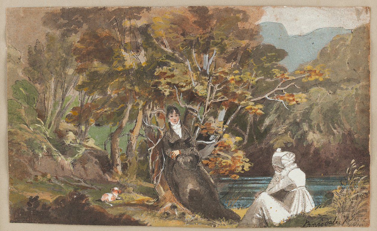 Borrowdale，1810年（纸上写着） 作者 约翰·哈登