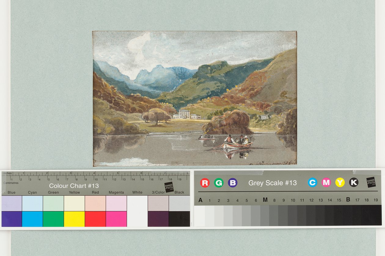 Brathay Hall，1808年（纸上写着） 作者 约翰·哈登