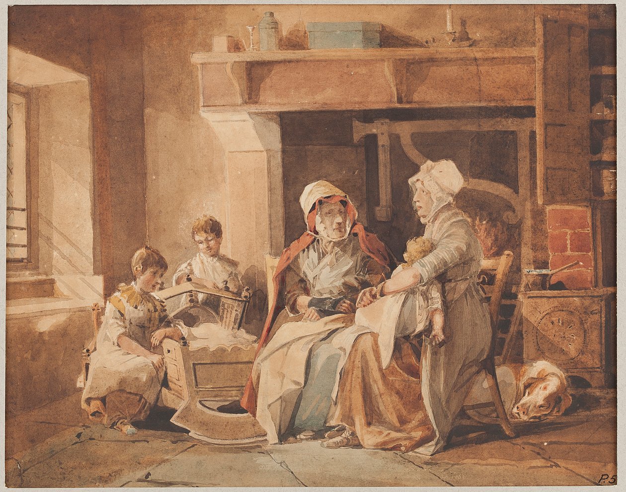 The Village Doctoress，1820（纸上写着） 作者 约翰·哈登