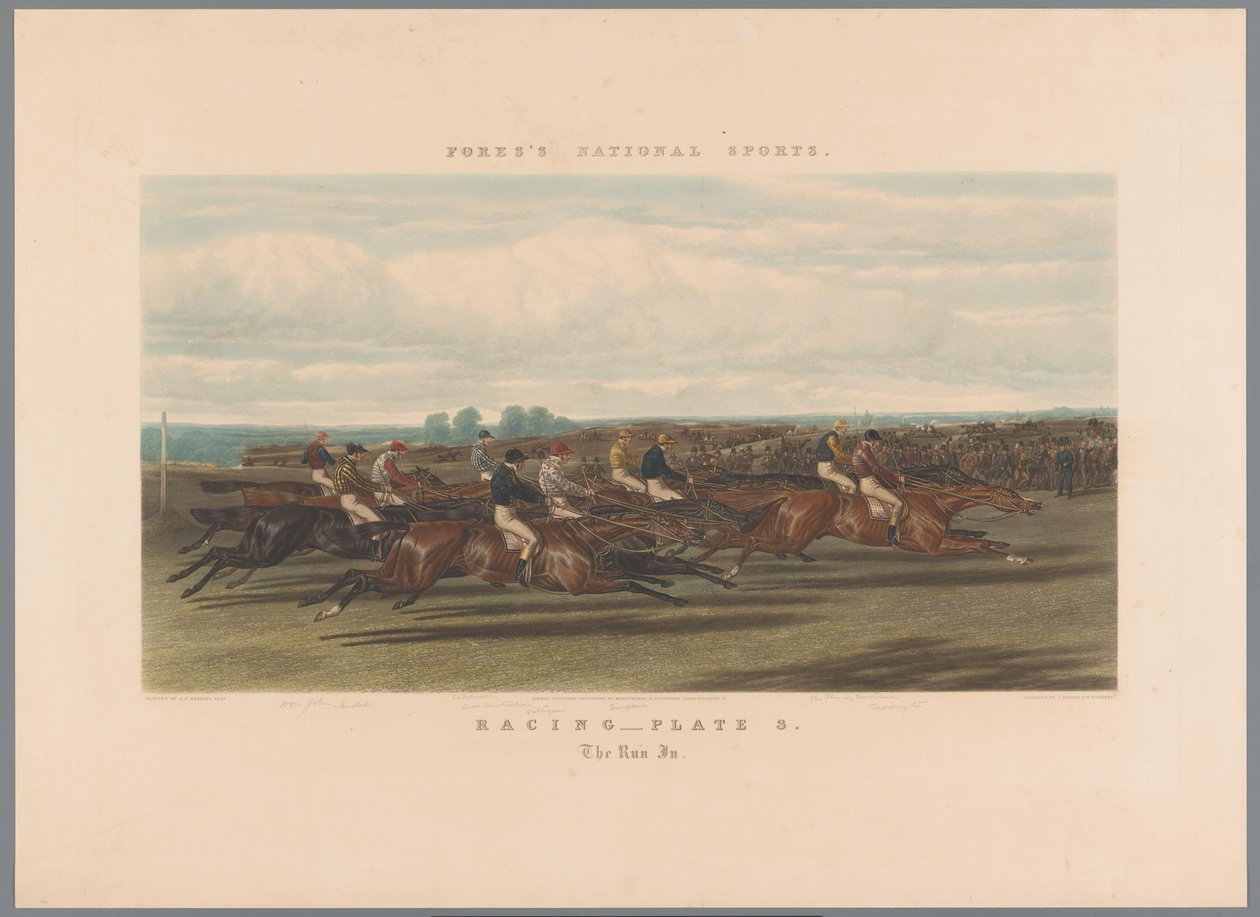 Paardenrace
赛马 - 第 3 盘。The Run In（物体上的标题）
福尔的国家体育（系列标题）
Fore