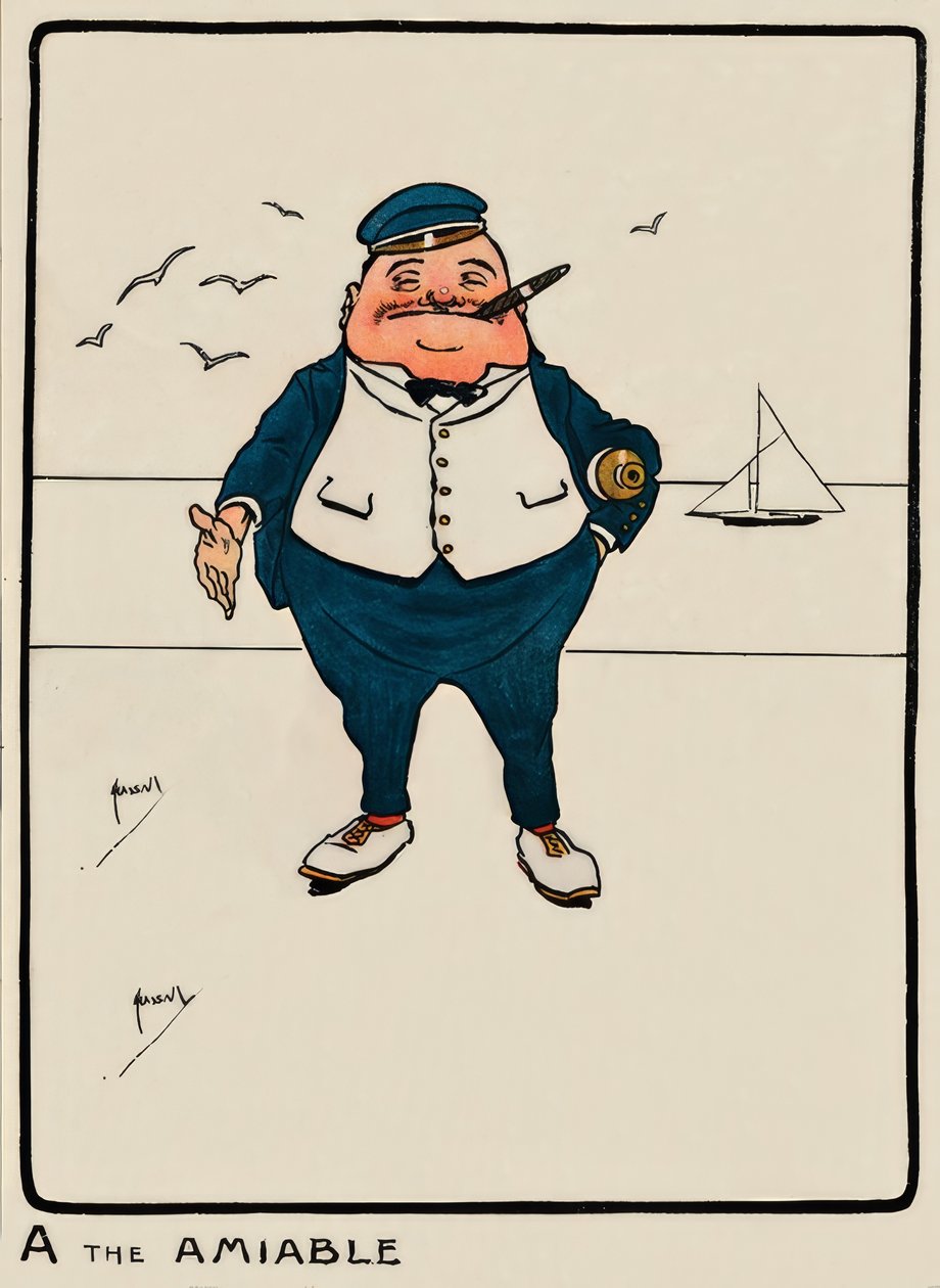 A Amiable - J.Hassall -绘画，1903年 作者 约翰·哈索尔