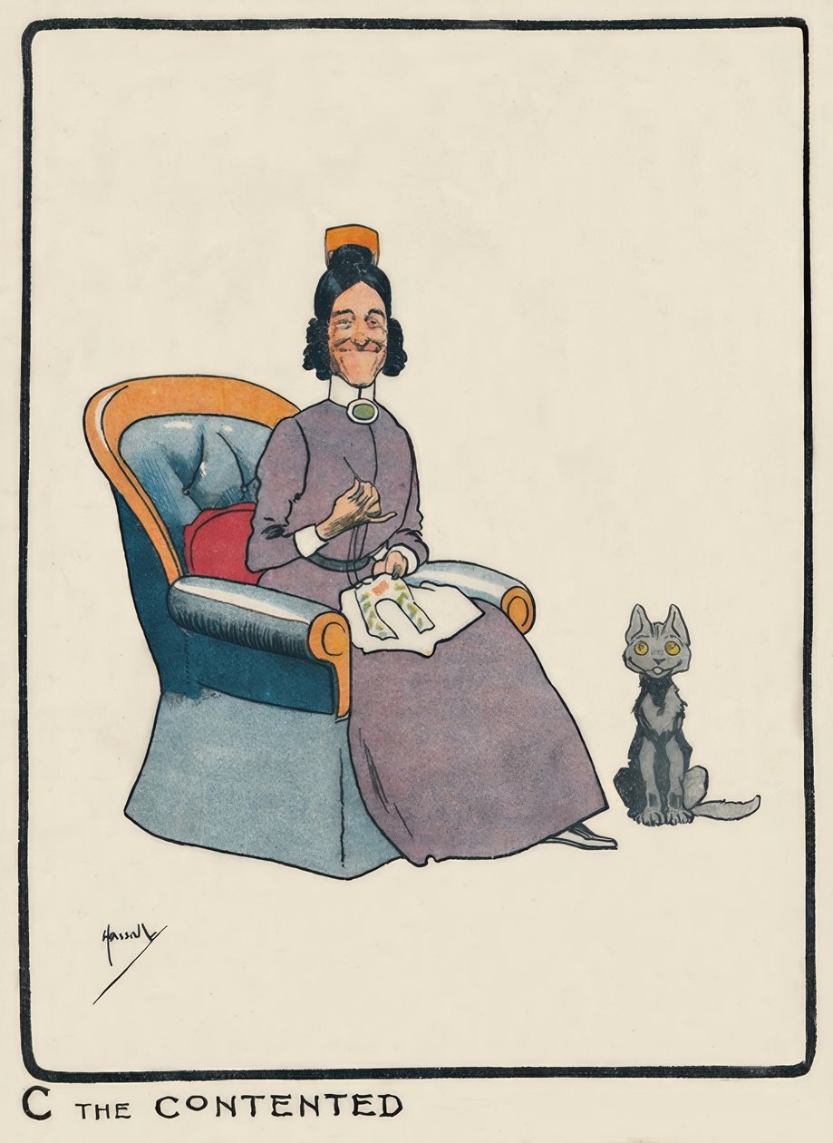 C知足- J.哈索尔-绘画，1903年 作者 约翰·哈索尔