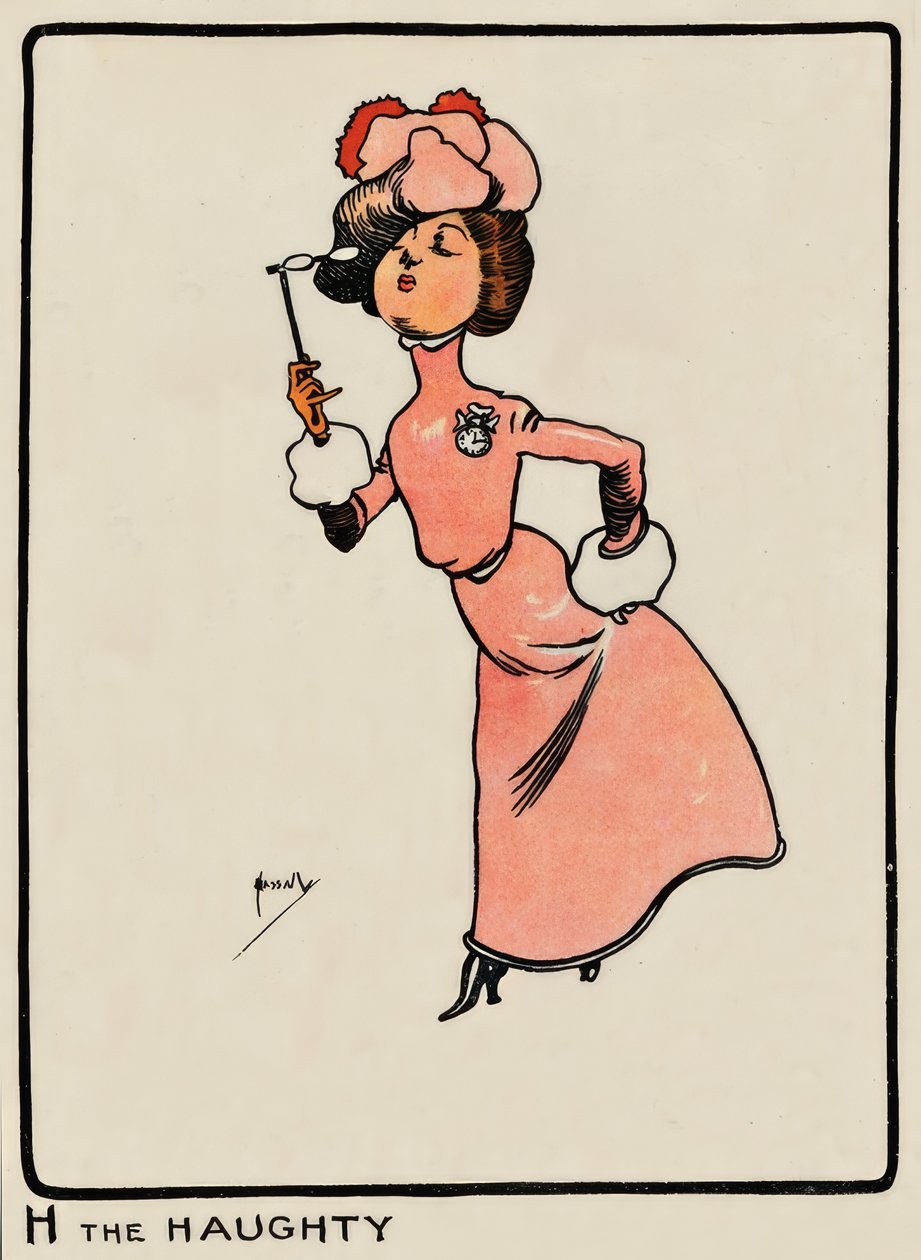 H傲慢者- J.Hassall - Zeichnung，1903年 作者 约翰·哈索尔