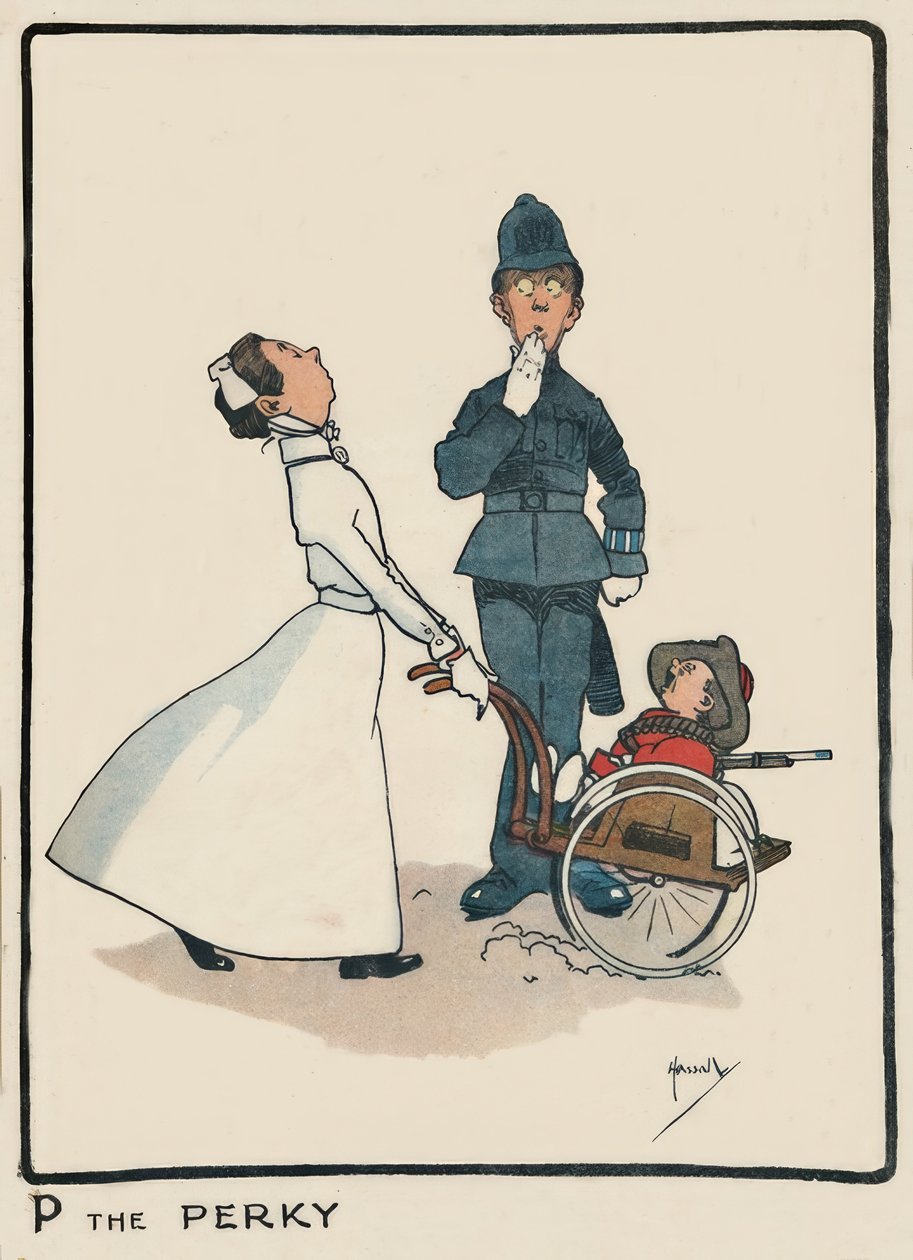 P the Perky - J.Hassall -绘画，1903年 作者 约翰·哈索尔