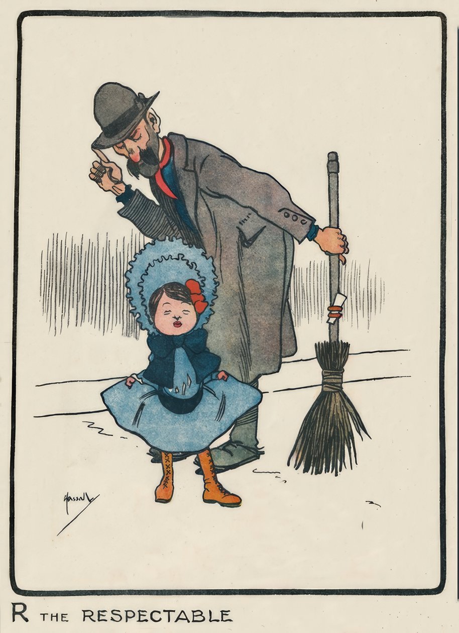 R受到尊敬的R -哈索尔-素描，1903年 作者 约翰·哈索尔