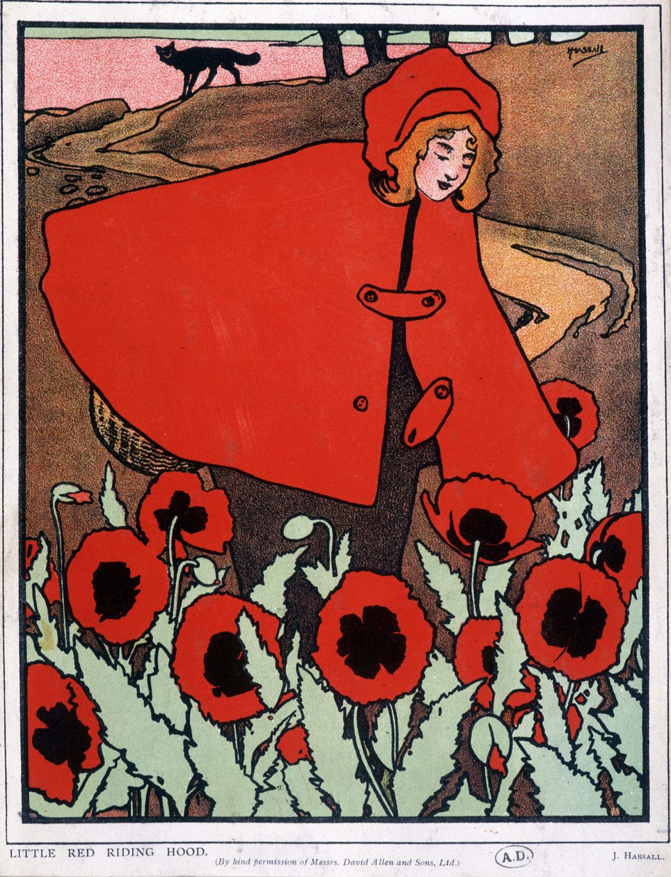 小红帽》--海报，约翰-哈索尔（John Hassall）绘，1930 年 作者 约翰·哈索尔