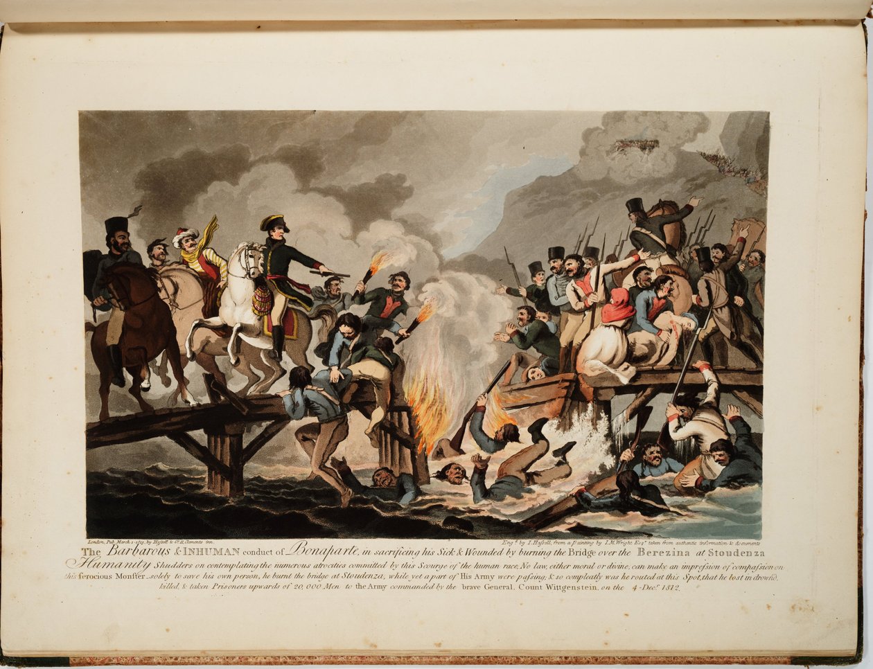 1813年11月，法国军队越过Berezina，1813年 作者 约翰·哈塞尔
