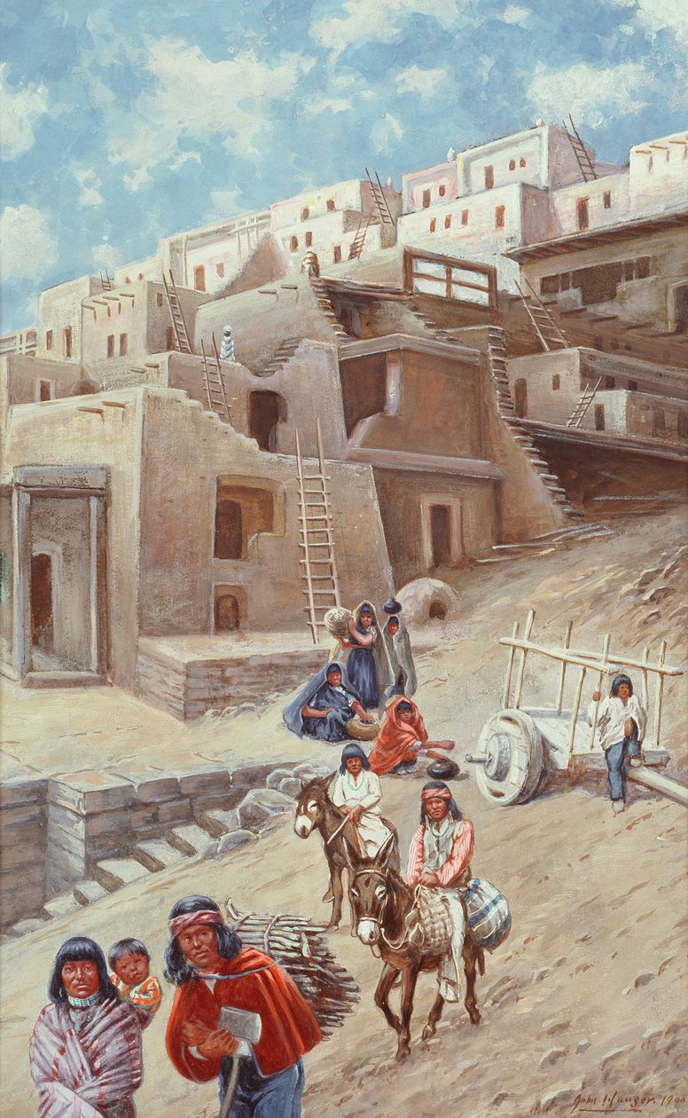 普韦布洛村，1900年 作者 约翰·豪瑟