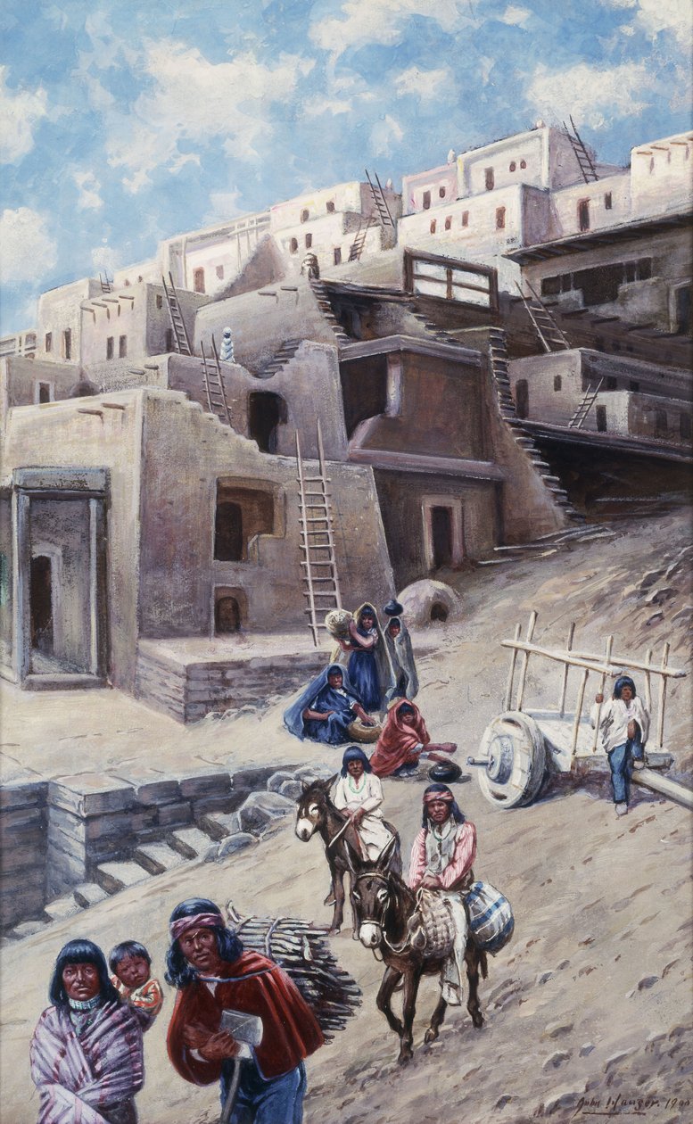 普韦布洛村，1900年 作者 约翰·豪瑟