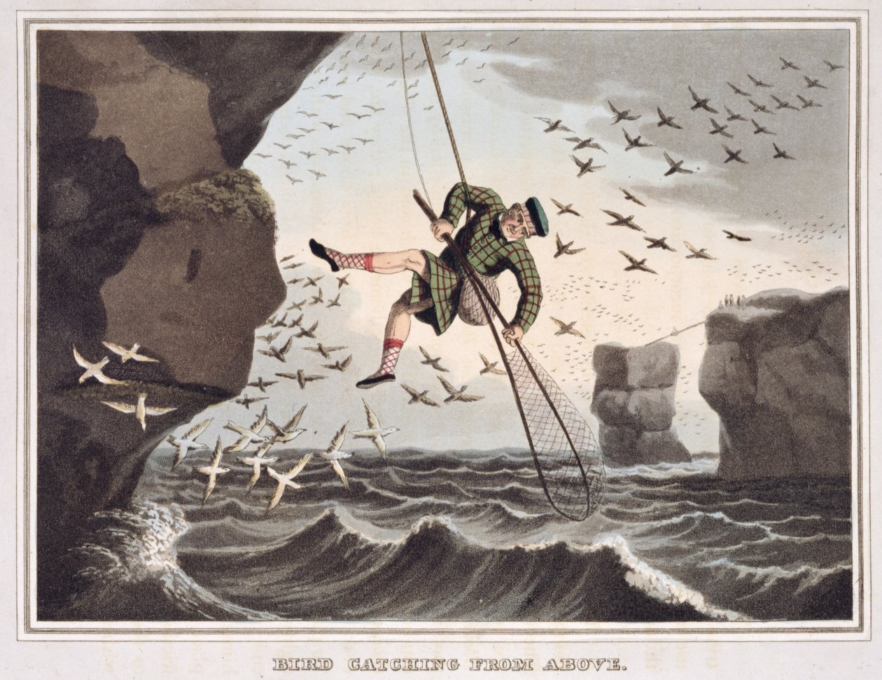 从上面捕鸟，由Matthew Dubourg（1785-1820）镌刻，由Edward Orme出版，1813年 作者 约翰·海维赛德·克拉克