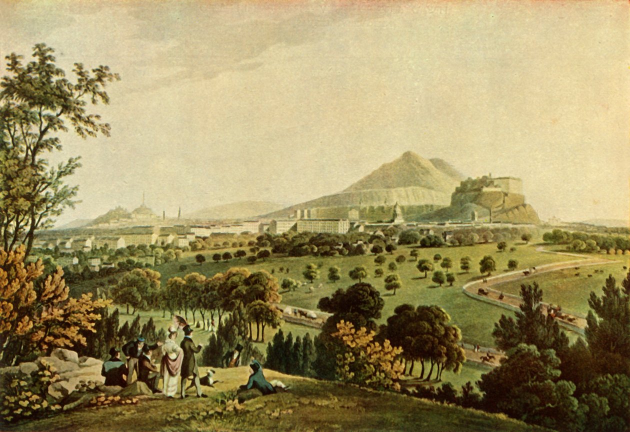 爱丁堡市》，1824年，1946年。   作者 约翰·海维赛德·克拉克
