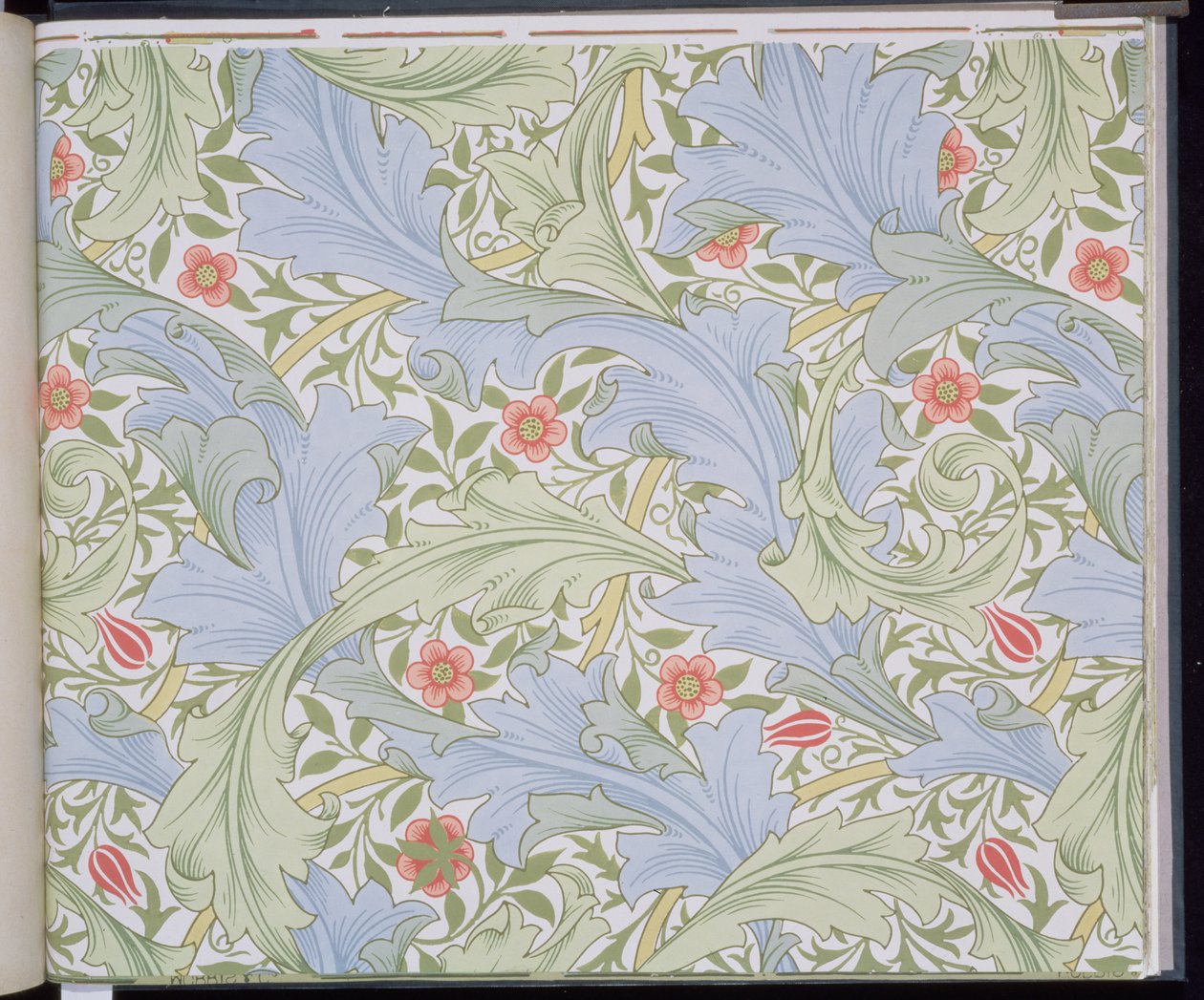 Granville壁纸，由John Henry Dearle（1860-1932）为莫里斯公司设计，1896年 作者 约翰·亨利·迪尔