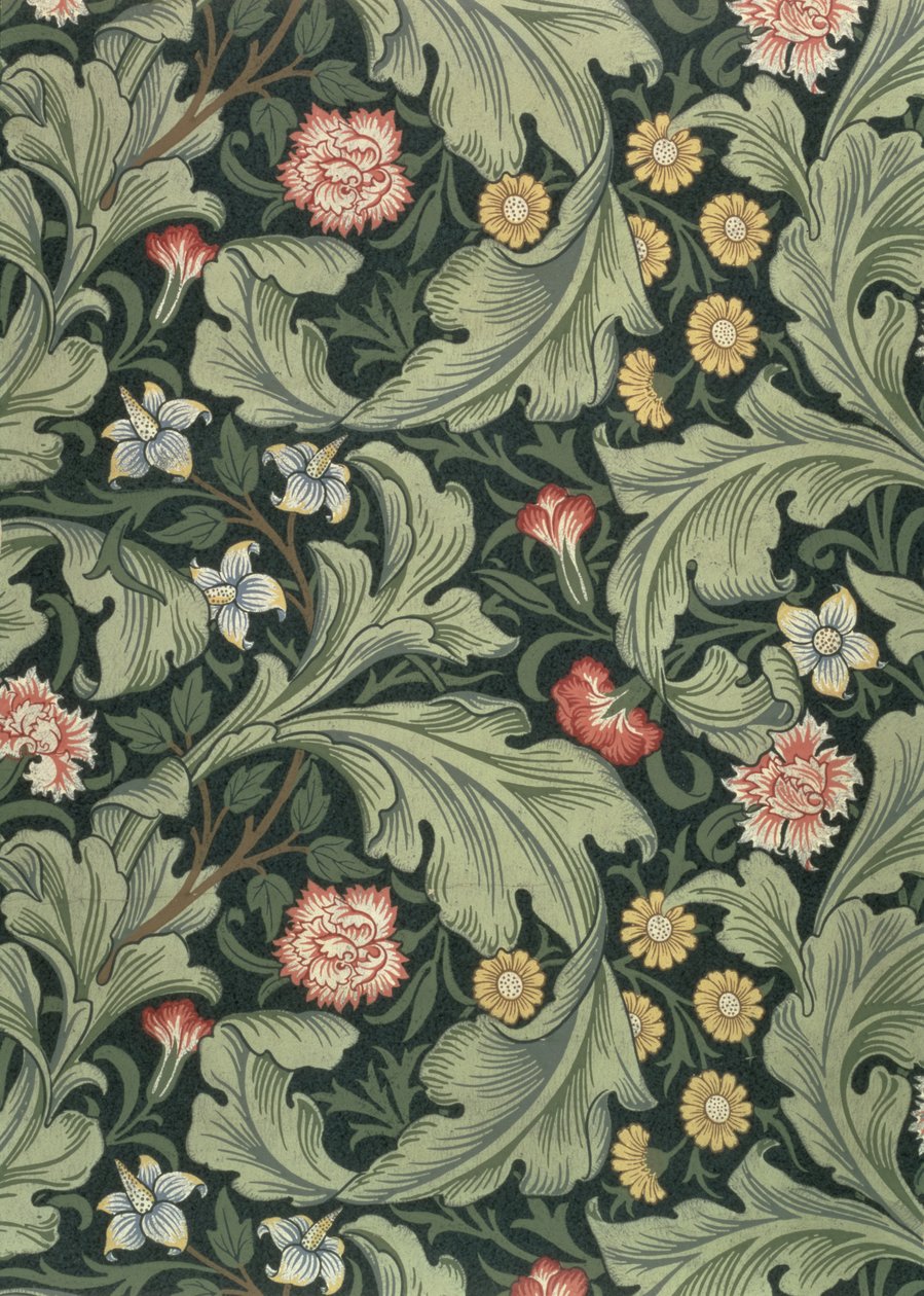 莱斯特壁纸，由John Henry Dearle（1860-1932）为Morris and Company设计，1911年 作者 约翰·亨利·迪尔
