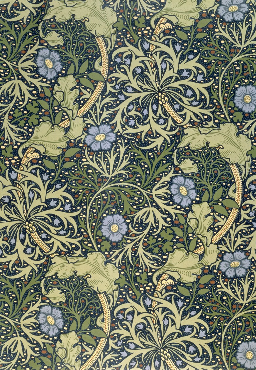 海藻壁纸，由John Henry Dearle（1860-1932）为Morris and Company设计，1901年 作者 约翰·亨利·迪尔