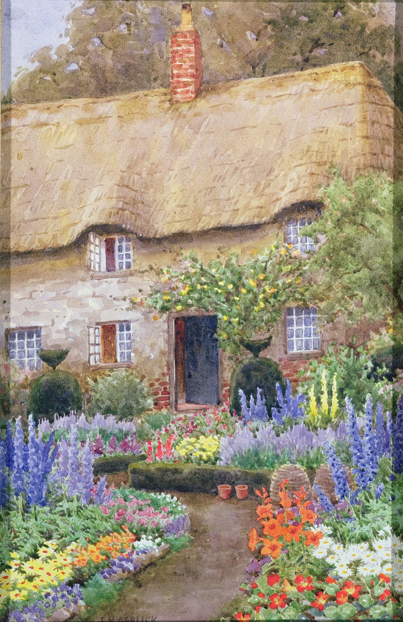 盛开的小屋花园 作者 约翰·亨利·加里克