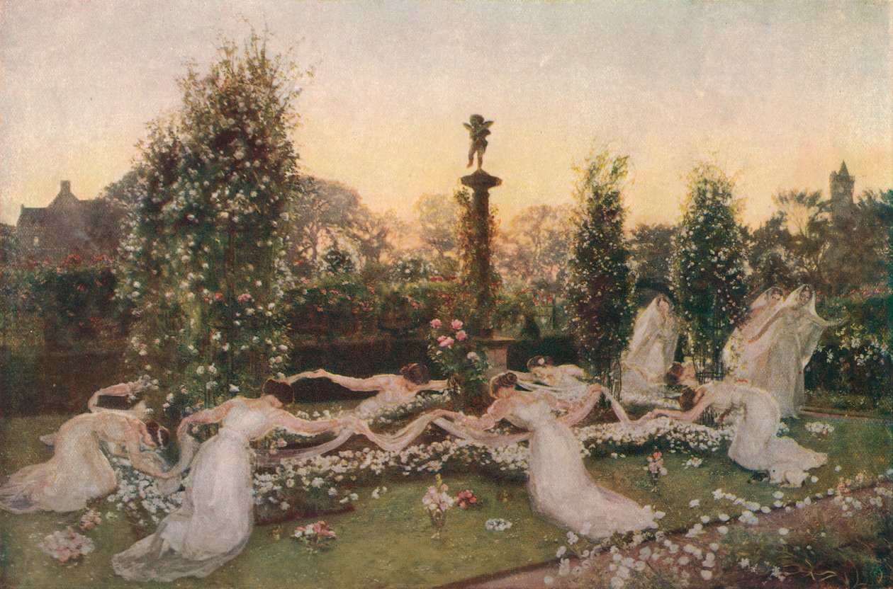 丘比特花园，c1900年，1912年 作者 约翰·亨利·洛里默