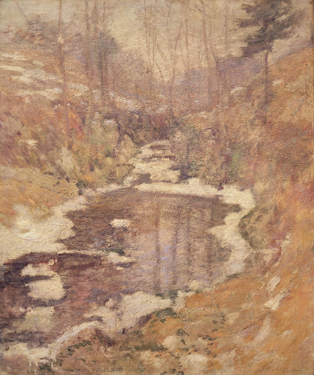 Hemlock Pool，c.1900 作者 约翰·亨利·特瓦特曼